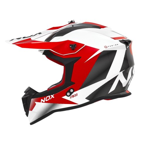 NOX PROMOCJA KASK CROSS / OFFROAD N633 FUSION KOLOR BIAŁY/CZERWONY ROZMIAR XXL (ZAPIĘCIE MIKROMETRYCZNE) NOX PROMOCJA KASK CROSS / OFFROAD N633 FUSION KOLOR BIAŁY/CZERWONY ROZMIAR XXL (ZAPIĘCIE MIKROMETRYCZNE)