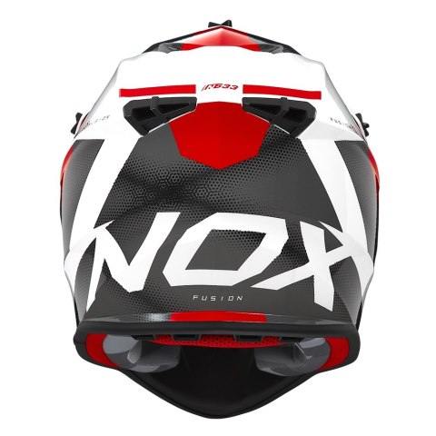 NOX PROMOCJA KASK CROSS / OFFROAD N633 FUSION KOLOR BIAŁY/CZERWONY ROZMIAR XXL (ZAPIĘCIE MIKROMETRYCZNE) NOX PROMOCJA KASK CROSS / OFFROAD N633 FUSION KOLOR BIAŁY/CZERWONY ROZMIAR XXL (ZAPIĘCIE MIKROMETRYCZNE)