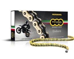 REGINA ŁAŃCUCH NAPĘDOWY 525ZRE (112 OGNIW) Z-RING ENDURO DO 750 CCM ZŁOTY (ZAPINKA+ZAKUWKA) (137ZRE/012)