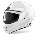 AIROH PROMOCJA KASK SZCZĘKOWY (FLIP UP) MATHISSE 3 KOLOR BIAŁY POŁYSK ROZMIAR XL (SZCZĘKA DO TYŁU)
