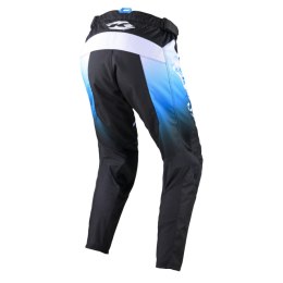 KENNY RACING SPODNIE CROSS/ENDURO MODEL TRACK FOCUS BLACK/WHITE KOLOR CZARNY/BIAŁY/NIEBIESKI ROZMIAR 30