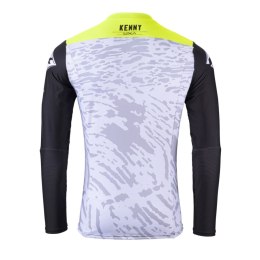 KENNY RACING WYPRZEDAŻ KOSZULKA CROSS/ENDURO MODEL PERFORMANCE STONE WHITE KOLOR SZARY/CZARNY/ŻÓŁTY ROZMIAR S