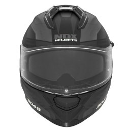NOX KASK INTEGRALNY (FULL FACE) Z BLENDĄ N304S CARVER KOLOR CZARNY/BIAŁY MAT ROZMIAR M