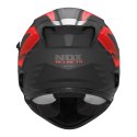 NOX KASK INTEGRALNY (FULL FACE) Z BLENDĄ N304S CARVER KOLOR CZARNY/CZERWONY MAT ROZMIAR M