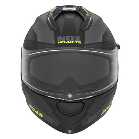 NOX KASK INTEGRALNY (FULL FACE) Z BLENDĄ N304S CARVER KOLOR CZARNY/ŻÓŁTY FLUO MAT ROZMIAR XL NOX KASK INTEGRALNY (FULL FACE) Z BLENDĄ N304S CARVER KOLOR CZARNY/ŻÓŁTY FLUO MAT ROZMIAR XL