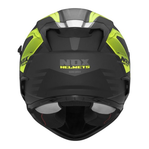 NOX KASK INTEGRALNY (FULL FACE) Z BLENDĄ N304S CARVER KOLOR CZARNY/ŻÓŁTY FLUO MAT ROZMIAR M NOX KASK INTEGRALNY (FULL FACE) Z BLENDĄ N304S CARVER KOLOR CZARNY/ŻÓŁTY FLUO MAT ROZMIAR M