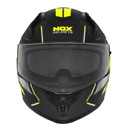 NOX PROMOCJA KASK INTEGRALNY (FULL FACE) Z BLENDĄ N401 XENO KOLOR CZARNY/ŻÓŁTY FLUO MAT ROZMIAR XL