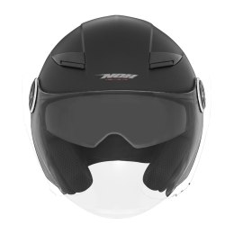 NOX PROMOCJA KASK OTWARTY JET Z BLENDĄ N181 SOLID KOLOR CZARNY MAT ROZMIAR XS
