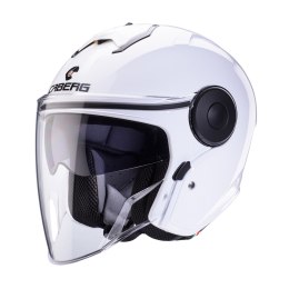 CABERG KASK OTWARTY JET Z BLENDĄ MODEL SOHO SOLID KOLOR BIAŁY POŁYSK ROZMIAR L
