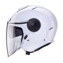 CABERG KASK OTWARTY JET Z BLENDĄ MODEL SOHO SOLID KOLOR BIAŁY POŁYSK ROZMIAR M