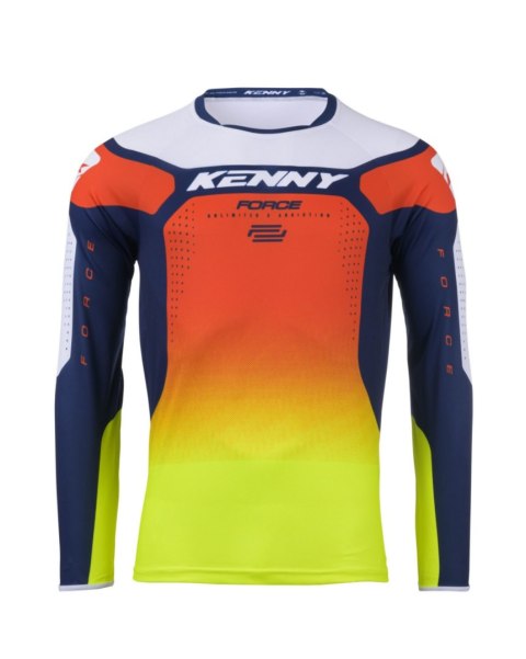 KENNY RACING KOSZULKA CROSS/ENDURO MODEL FORCE SPRING SUMMER KOLOR NIEBIESKI/BIAŁY/POMARAŃCZOWY/ŻÓŁTY ROZMIAR XL KENNY RACING KOSZULKA CROSS/ENDURO MODEL FORCE SPRING SUMMER KOLOR NIEBIESKI/BIAŁY/POMARAŃCZOWY/ŻÓŁTY ROZMIAR XL