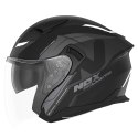 NOX PROMOCJA KASK OTWARTY JET Z BLENDĄ N130 KLINT KOLOR CZARNY/SZARY/BIAŁY MAT ROZMIAR XL