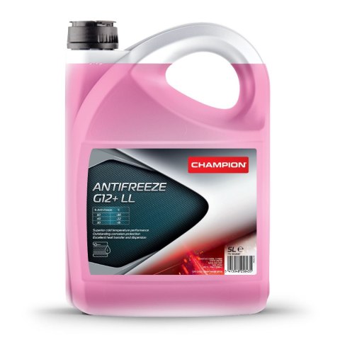 CHAMPION PŁYN DO CHŁODNICY ANTIFREEZE G12+ LL 5L CHAMPION PŁYN DO CHŁODNICY ANTIFREEZE G12+ LL 5L