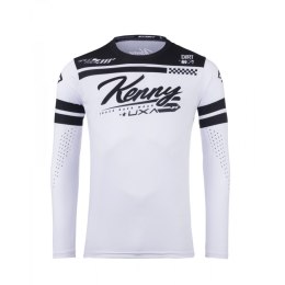 KENNY RACING KOSZULKA CROSS/ENDURO MODEL TRACK DIRT WHITE KOLOR BIAŁY/CZARNY ROZMIAR M