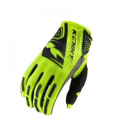 KENNY RACING RĘKAWICE CROSS/ENDURO MODEL PERFORMANCE NEON YELLOW KOLOR ŻÓŁTY FLUO/CZARNY ROZMIAR XL