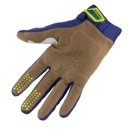 KENNY RACING RĘKAWICE CROSS/ENDURO MODEL TITANIUM NAVY KOLOR NIEBIESKI/ŻÓŁTY FLUO ROZMIAR L