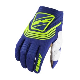 KENNY RACING RĘKAWICE CROSS/ENDURO MODEL TITANIUM NAVY KOLOR NIEBIESKI/ŻÓŁTY FLUO ROZMIAR XXL