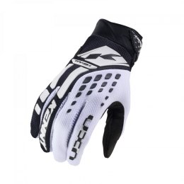 KENNY RACING RĘKAWICE CROSS/ENDURO MODEL TRACK WHITE/BLACK KOLOR BIAŁY/CZARNY ROZMIAR S