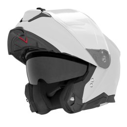 NOX KASK SZCZĘKOWY (FLIP-UP) Z BLENDĄ N967 SOLID KOLOR BIAŁY POŁYSK ROZMIAR L