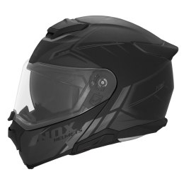NOX KASK SZCZĘKOWY (FLIP-UP) Z BLENDĄ N967 SYNCHRO KOLOR CZARNY/TYTANOWY MAT ROZMIAR L