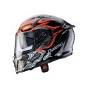 CABERG KASK INTEGRALNY AVALON X GURKHA KOLOR CZARNY/SZARY/POMARAŃCZOWY FLUO ROZMIAR L