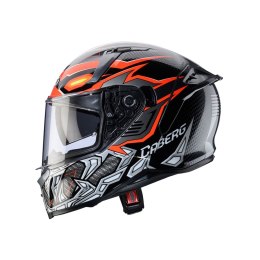 CABERG KASK INTEGRALNY AVALON X GURKHA KOLOR CZARNY/SZARY/POMARAŃCZOWY FLUO ROZMIAR M