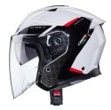 CABERG KASK OTWARTY JET OTWARTY FLYON II BOSS KOLOR BIAŁY/CZARNY/CZERWONY/NIEBIESKI ROZMIAR M