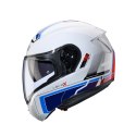 CABERG KASK SZCZĘKOWY FLIP-UP MODEL LEVO X ELITE KOLOR BIAŁY/NIEBIESKI/BŁĘKITNY POŁYSK ROZMIAR L (PINLOCK W ZESTAWIE)
