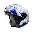 CABERG KASK SZCZĘKOWY FLIP-UP MODEL LEVO X ELITE KOLOR BIAŁY/NIEBIESKI/BŁĘKITNY POŁYSK ROZMIAR L (PINLOCK W ZESTAWIE)