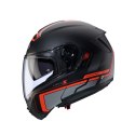 CABERG KASK SZCZĘKOWY FLIP-UP MODEL LEVO X ELITE KOLOR CZARNY MAT/SZARY/CZERWONY FLUO ROZMIAR XL (PINLOCK W ZESTAWIE)
