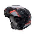 CABERG KASK SZCZĘKOWY FLIP-UP MODEL LEVO X ELITE KOLOR CZARNY MAT/SZARY/CZERWONY FLUO ROZMIAR XL (PINLOCK W ZESTAWIE)