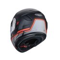 CABERG KASK SZCZĘKOWY FLIP-UP MODEL LEVO X ELITE KOLOR CZARNY MAT/SZARY/CZERWONY FLUO ROZMIAR S (PINLOCK W ZESTAWIE)