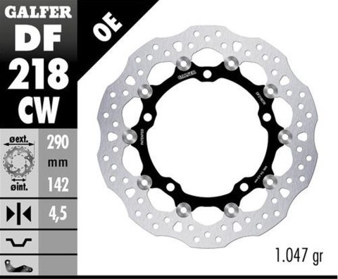 GALFER TARCZA HAMULCOWA PŁYWAJĄCA PRZÓD 290MM KAWASAKI ZX-4RR '24- (290X142X4,5MM) GALFER TARCZA HAMULCOWA PŁYWAJĄCA PRZÓD 290MM KAWASAKI ZX-4RR '24- (290X142X4,5MM)