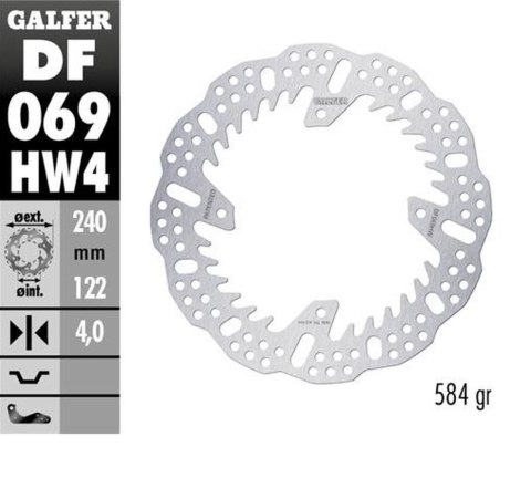 GALFER TARCZA HAMULCOWA TYŁ HONDA CR 125/250; CRF250R '04-'23; CRF 450R '09-'23 (240X140X4MM) SHARK ENDURO MX GALFER TARCZA HAMULCOWA TYŁ HONDA CR 125/250; CRF250R '04-'23; CRF 450R '09-'23 (240X140X4MM) SHARK ENDURO MX