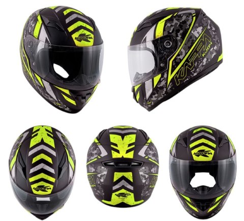 KAPPA 2024/12 KASK KJ04 EVO PROX JUNIOR INTEGRALNY FULLFACE KOLOR / CZARNY / ŻÓŁTY FLUO MATT ROZMIAR 50 / M (HOMOLOGACJA ECE 22R KAPPA 2024/12 KASK KJ04 EVO PROX JUNIOR INTEGRALNY FULLFACE KOLOR / CZARNY / ŻÓŁTY FLUO MATT ROZMIAR 50 / M (HOMOLOGACJA ECE 22R