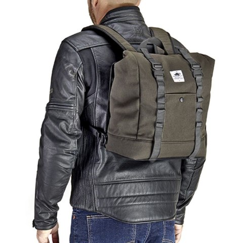 KAPPA 2025/04 TORBA BOCZNA / SAKWA ( PLECAK ) 17L (CAFE RACER RAMBLER) (WYS. 40 X SZER. 28 X GŁ. 15CM) KOLOR OLIWKOWY CIEMNY KAPPA 2025/04 TORBA BOCZNA / SAKWA ( PLECAK ) 17L (CAFE RACER RAMBLER) (WYS. 40 X SZER. 28 X GŁ. 15CM) KOLOR OLIWKOWY CIEMNY