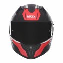 NOX KASK INTEGRALNY (FULL FACE) Z BLENDĄ N401 CROWER KOLOR CZARNY/CZERWONY MAT ROZMIAR L
