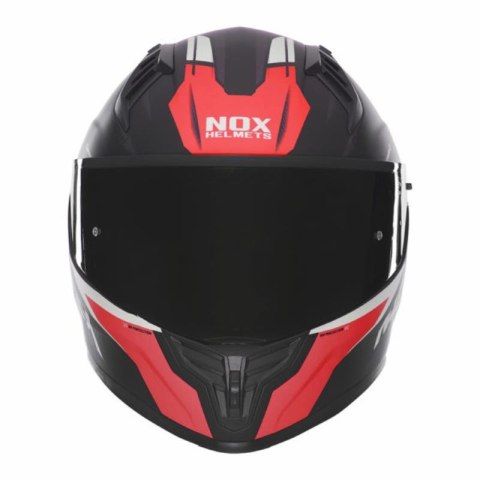 NOX KASK INTEGRALNY (FULL FACE) Z BLENDĄ N401 CROWER KOLOR CZARNY/CZERWONY MAT ROZMIAR XL NOX KASK INTEGRALNY (FULL FACE) Z BLENDĄ N401 CROWER KOLOR CZARNY/CZERWONY MAT ROZMIAR XL