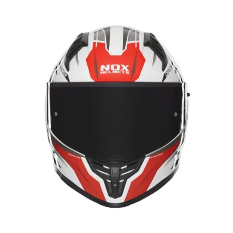 NOX KASK INTEGRALNY (FULL FACE) Z BLENDĄ N401 CROWER KOLOR CZARNY/CZERWONY/BIAŁY ROZMIAR L NOX KASK INTEGRALNY (FULL FACE) Z BLENDĄ N401 CROWER KOLOR CZARNY/CZERWONY/BIAŁY ROZMIAR L