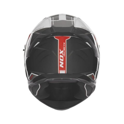 NOX KASK INTEGRALNY (FULL FACE) Z BLENDĄ N401 CROWER KOLOR CZARNY/CZERWONY/BIAŁY ROZMIAR L NOX KASK INTEGRALNY (FULL FACE) Z BLENDĄ N401 CROWER KOLOR CZARNY/CZERWONY/BIAŁY ROZMIAR L