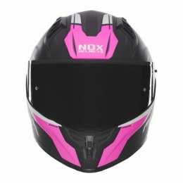 NOX KASK INTEGRALNY (FULL FACE) Z BLENDĄ N401 CROWER KOLOR CZARNY/RÓŻOWY MAT ROZMIAR M