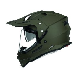 NOX KASK OFFROAD / TRAIL DUOSPORT (DUAL) N312 SOLID Z SZYBKĄ I BLENDĄ KOLOR ZIELONY MAT (KHAKI) ROZMIAR S