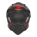 NOX KASK OFFROAD / TRAIL DUOSPORT (DUAL) N312 VAPOR Z SZYBKĄ I BLENDĄ KOLOR CZARNY/CZERWONY MAT ROZMIAR XL