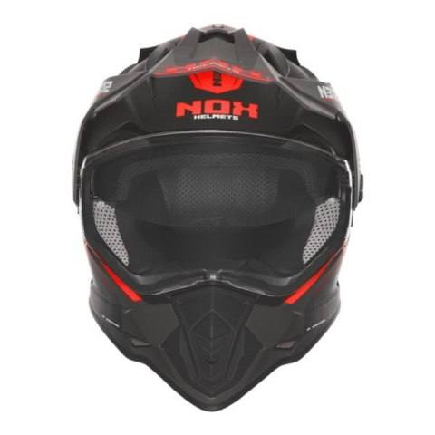 NOX KASK OFFROAD / TRAIL DUOSPORT (DUAL) N312 VAPOR Z SZYBKĄ I BLENDĄ KOLOR CZARNY/CZERWONY MAT ROZMIAR XL NOX KASK OFFROAD / TRAIL DUOSPORT (DUAL) N312 VAPOR Z SZYBKĄ I BLENDĄ KOLOR CZARNY/CZERWONY MAT ROZMIAR XL