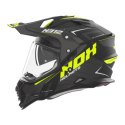 NOX KASK OFFROAD / TRAIL DUOSPORT (DUAL) N312 VAPOR Z SZYBKĄ I BLENDĄ KOLOR CZARNY/ZÓŁTY FLUO MAT ROZMIAR S