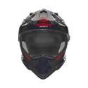 NOX KASK OFFROAD / TRAIL DUOSPORT (DUAL) N312 VAPOR Z SZYBKĄ I BLENDĄ KOLOR NIEBIESKI/CZARNY/CZERWONY ROZMIAR M