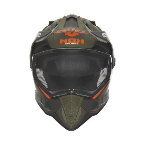 NOX KASK OFFROAD / TRAIL DUOSPORT (DUAL) N312 VAPOR Z SZYBKĄ I BLENDĄ KOLOR POMARAŃCZOWY/KHAKI/SZARY MAT ROZMIAR L NOX KASK OFFROAD / TRAIL DUOSPORT (DUAL) N312 VAPOR Z SZYBKĄ I BLENDĄ KOLOR POMARAŃCZOWY/KHAKI/SZARY MAT ROZMIAR L