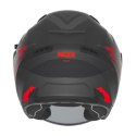 NOX KASK OTWARTY JET Z BLENDĄ N130 MYST KOLOR CZARNY/CZERWONY MAT ROZMIAR M