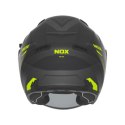 NOX KASK OTWARTY JET Z BLENDĄ N130 MYST KOLOR CZARNY/ŻÓŁTY FLUO MAT ROZMIAR XXL