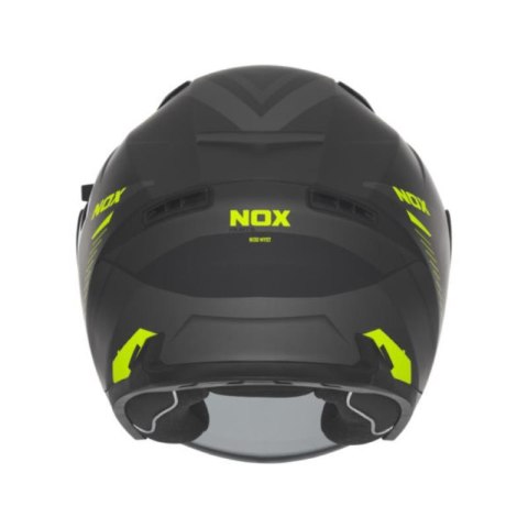 NOX KASK OTWARTY JET Z BLENDĄ N130 MYST KOLOR CZARNY/ŻÓŁTY FLUO MAT ROZMIAR XXL NOX KASK OTWARTY JET Z BLENDĄ N130 MYST KOLOR CZARNY/ŻÓŁTY FLUO MAT ROZMIAR XXL